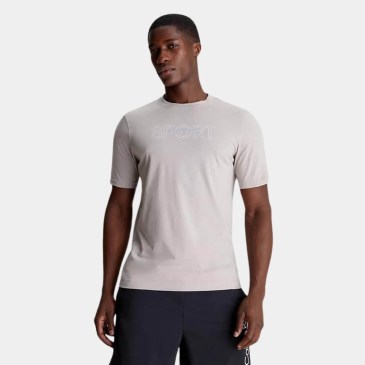 Calvin Klein Ανδρικό T-shirt Κοντομάνικο Γκρι (00GMS4K169-K6B)