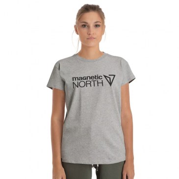 Magnetic North Γυναικείο Αθλητικό T-shirt GRAY MELANGE (22028-GRAY)