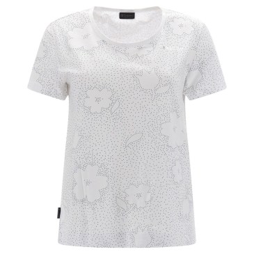 Freddy Γυναικείο Κοντομάνικο Μπλουζάκι Floral Λευκό (S3WBCT5C-FLO40)