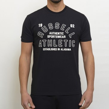 Russell Athletic Ανδρικό T-shirt Μάυρο Με Στάμπα  (A3011-1-099)