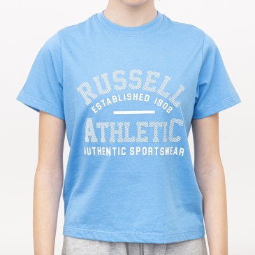 Russell Athletic S/S Crewneck Tee Shirt Παιδικό Κοντομάνικο Μπλουζάκι (A3-901-1-134) Azure Blue
