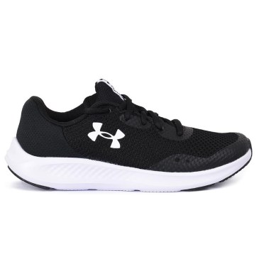 Under Armour Αθλητικά Παιδικά Παπούτσια Running Charged Pursuit 3 (3024987-001) Μαύρο/ Λευκό
